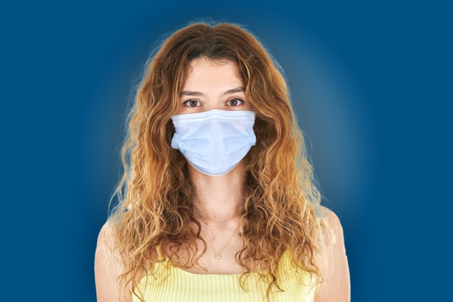 acne from mask color